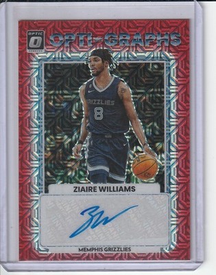 2022-23 Donruss Optic Ziaire Williams Opti Graphs Choice Auto #OG-ZWL Grizzlies