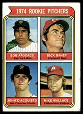 1974 Topps 1974 Rookie Pitchers Bob Apodaca / Dick Baney / John D'Acquisto /
