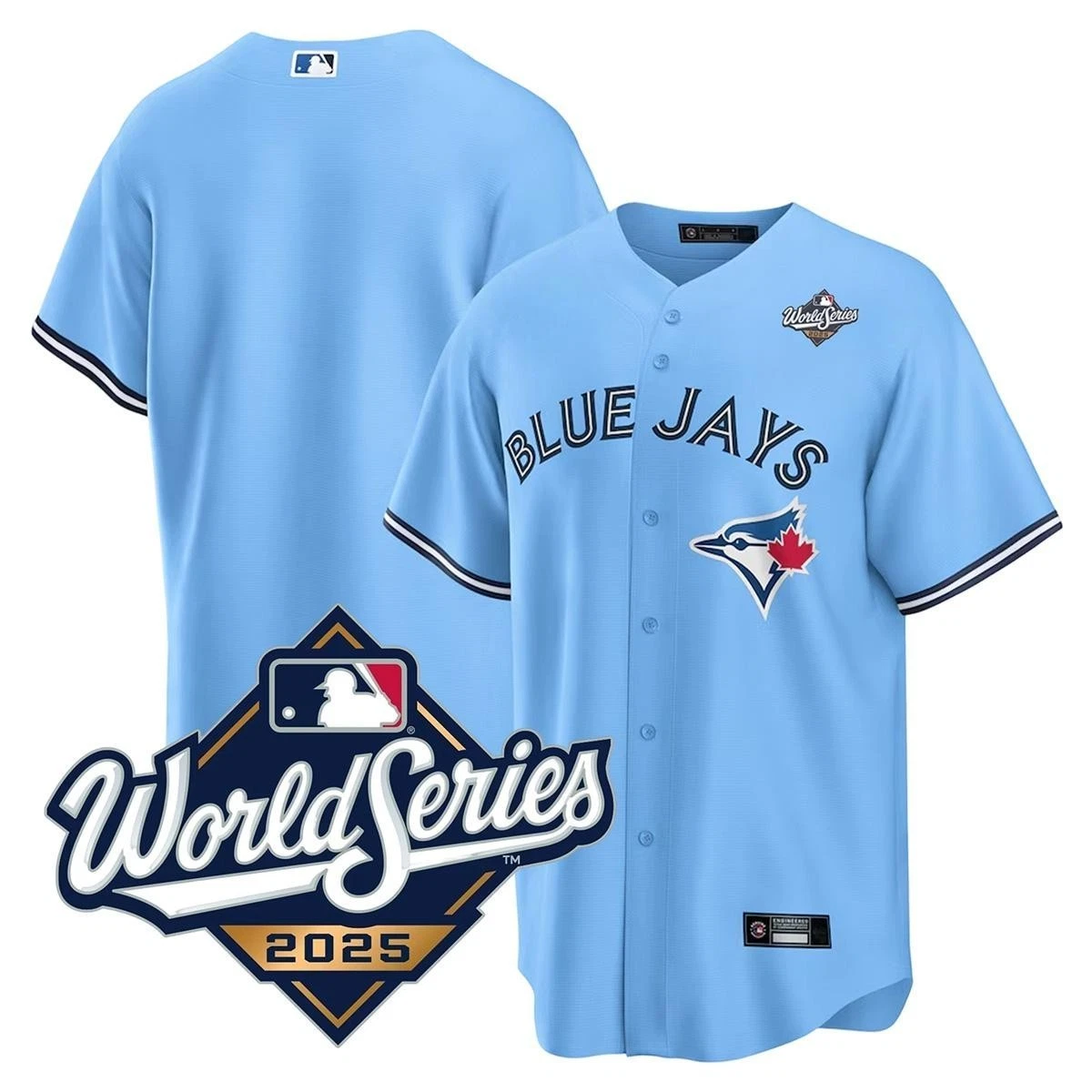 Men's Blue Jayss Powder Blue 2025 World Series Limited Edition Player Printed Jersey