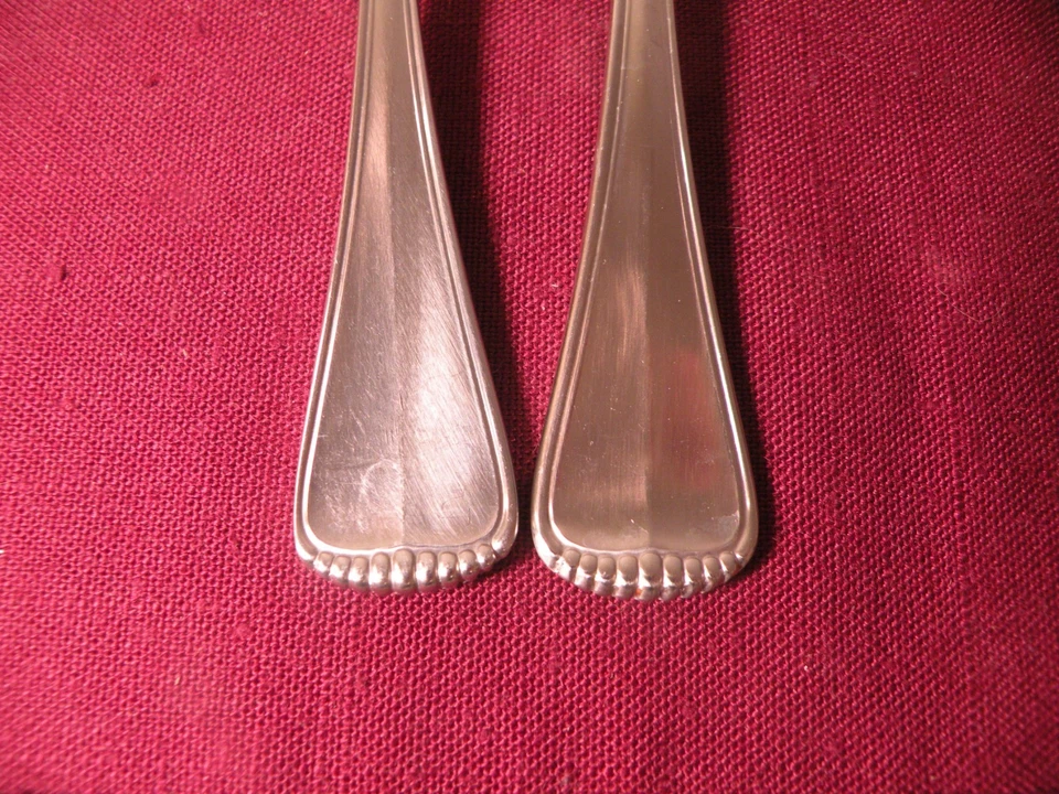 2 Teaspoons Towle HAMILTON Germany 18/8 Stainless Flatware Satin Handle 6 1/4" B - Image 3 of 4