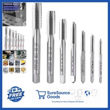 Durable 7pcs Metric HSS Left Hand Tap Set M2 for Tapping Various Materials