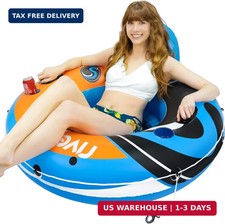 Sunlite Sports Inflatable River Tube Float - Heavy Duty River Float Pool Floats