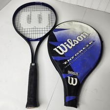 2 Wilson Oversized Enforcer Series 6000 Alloy Tennis Racquet w/ Case L4 4 1/2