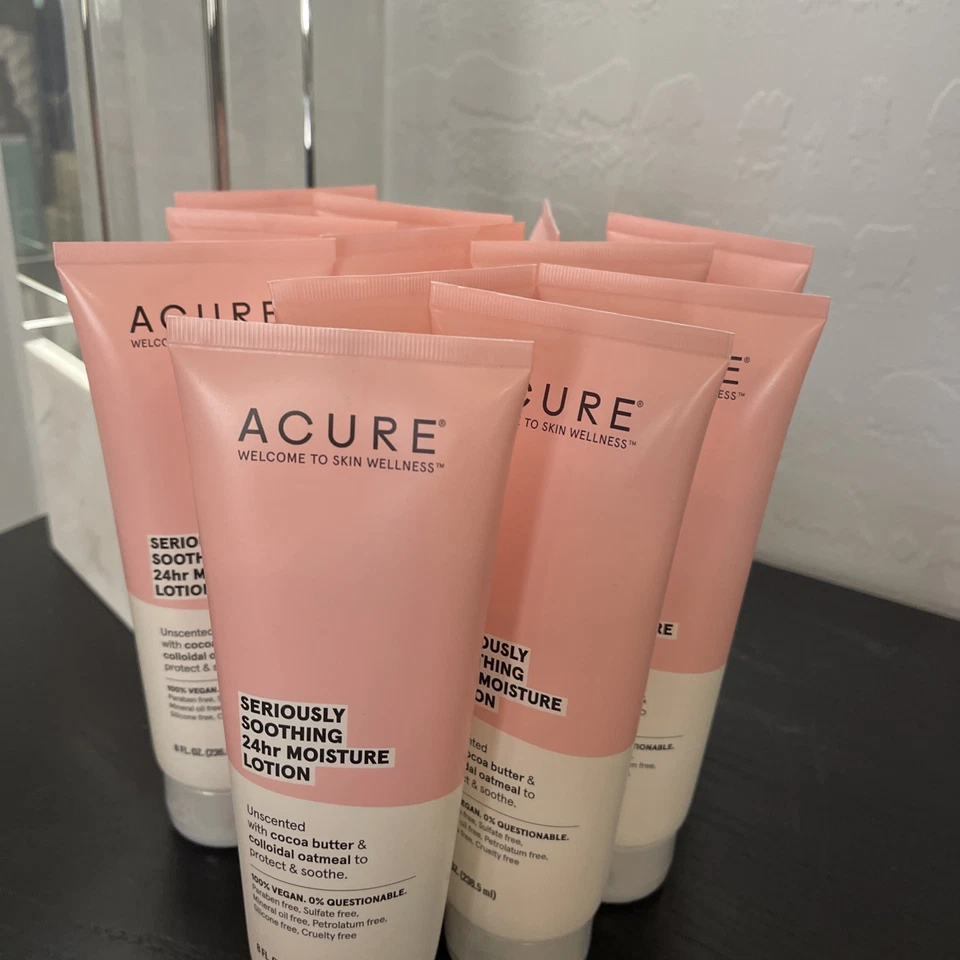 Loción hidratante calmante Acure Seriously 24 horas 8 OZ sellada Foto 4 de 4