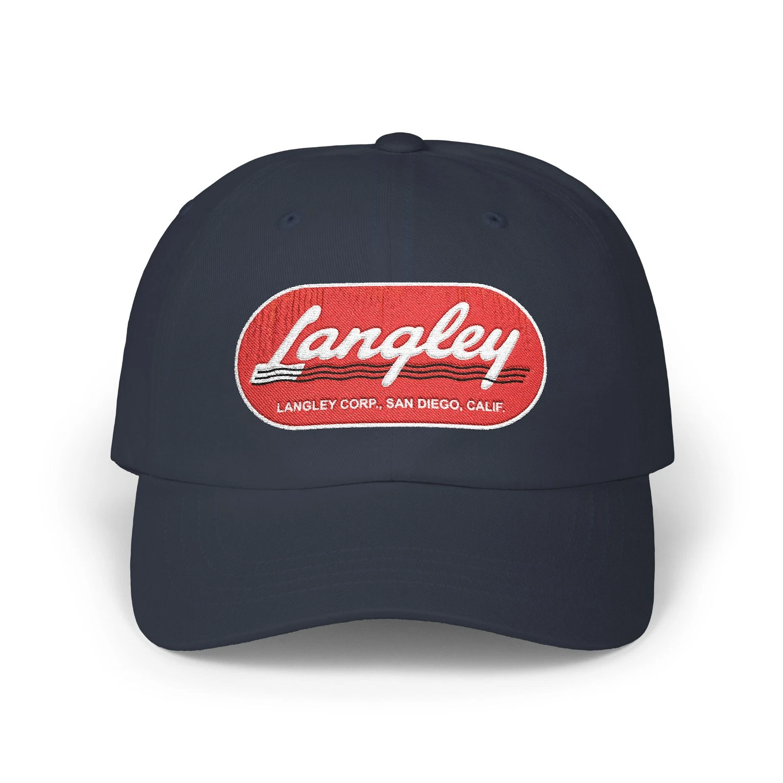 Langley Fishing Reels San Diego California Vintage Spinning Reel Embroidered Hat