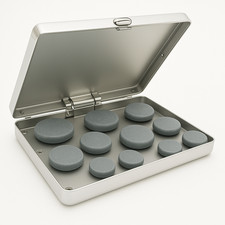Estuche calentador de piedras de masaje portátil - Calentador de spa de acero inoxidable con 10 piedras calientes