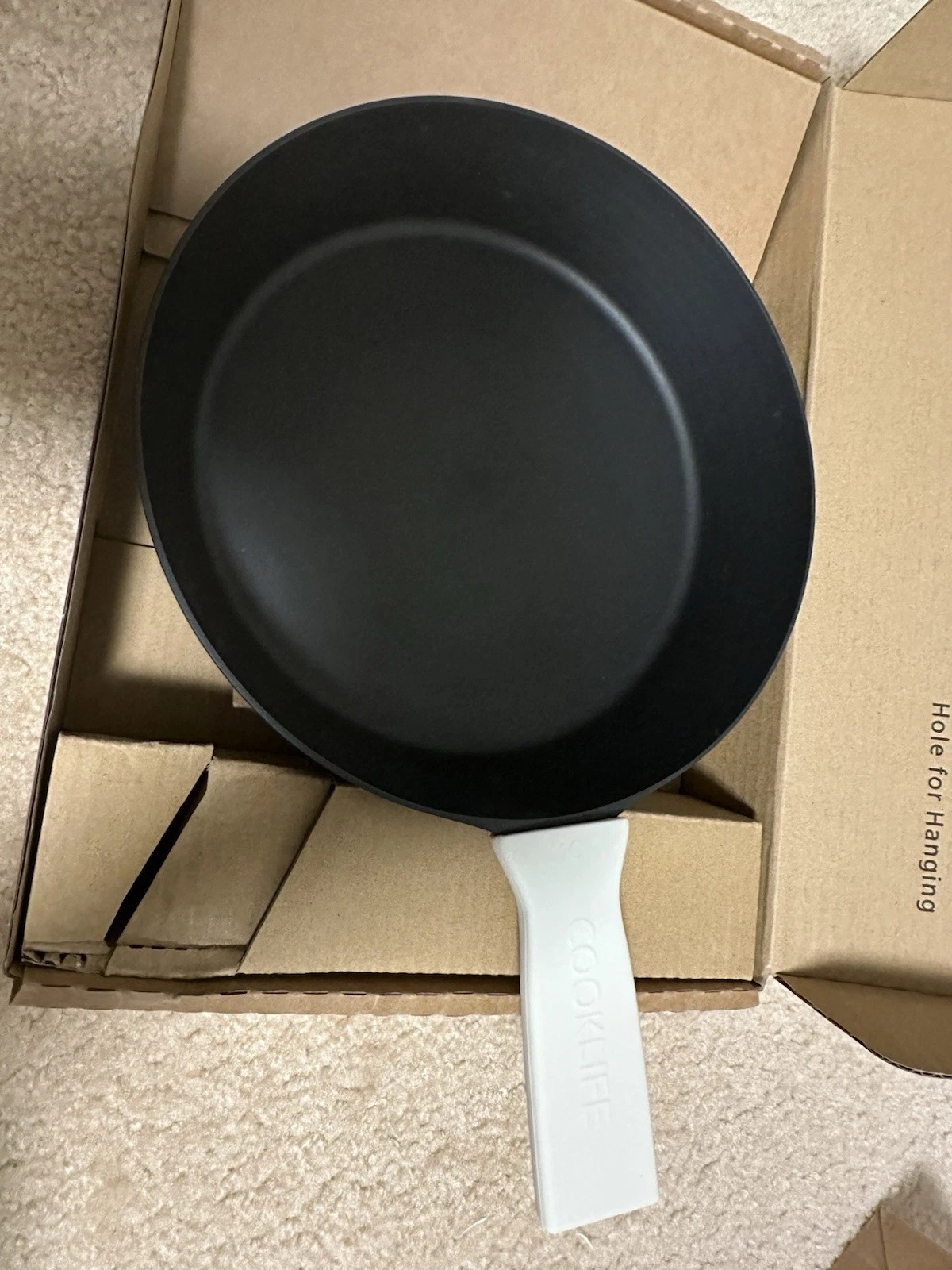 Cooklife 10" Smooth Cast Iron Skillet CNC Machined & Polished NEW OPEN BOX