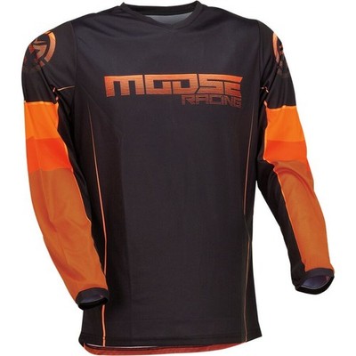 Moose Qualifier Jersey Orange/Gray Size Medium
