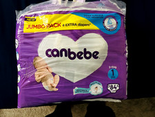 Canbebe baby diapers US size N, 1 and 2
