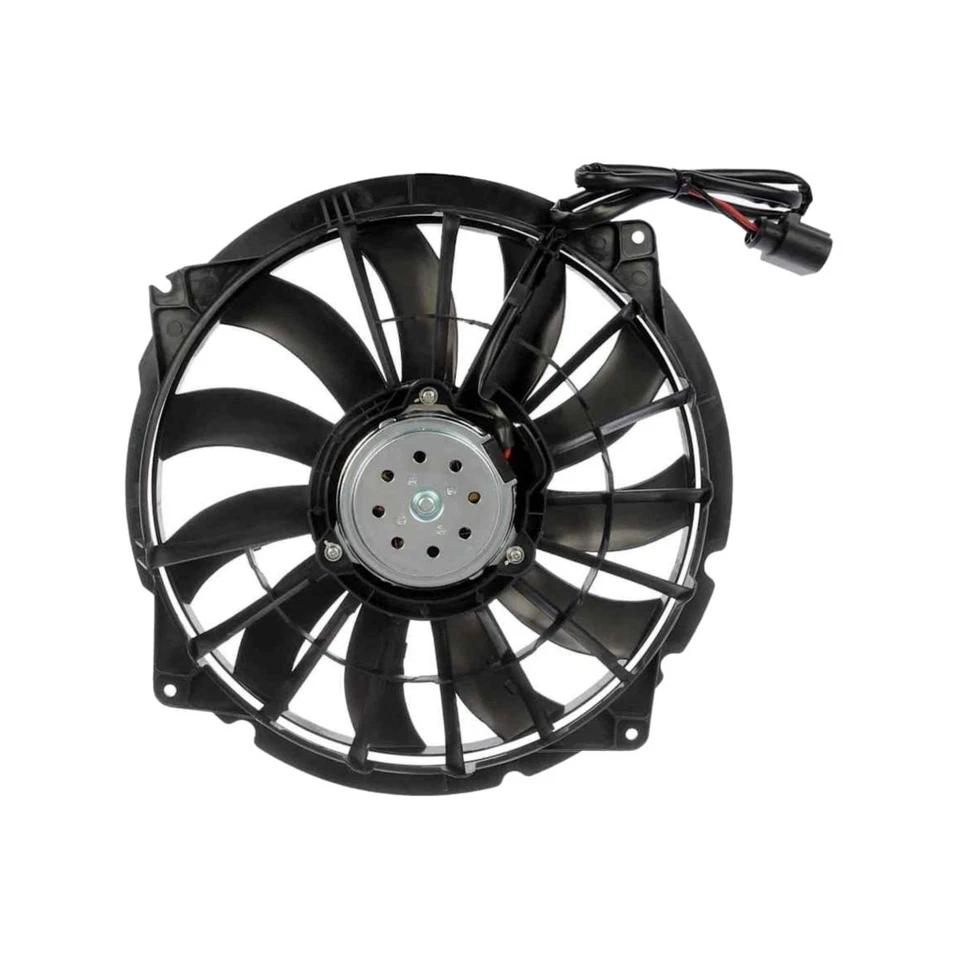 For Audi RS4 2007 2008 Radiator Fan | Plastic | Brushed Motor Type Black Shroud Foto 2 de 4