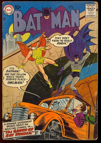 Batman #107 Unrestored Early Silver Age Superhero Vintage DC Comic 1957 GD-VG