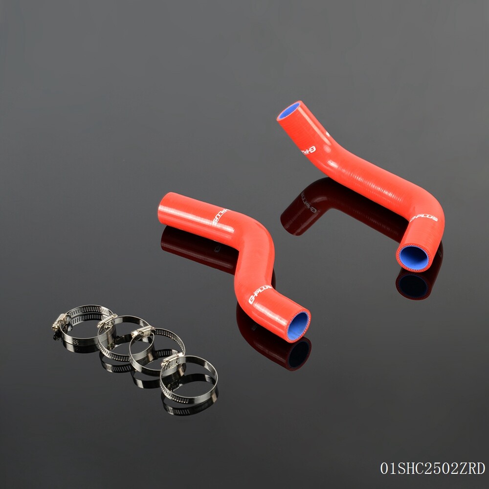 Red Fiat Punto H6T Silicone Radiator Hose & Clamp Kit