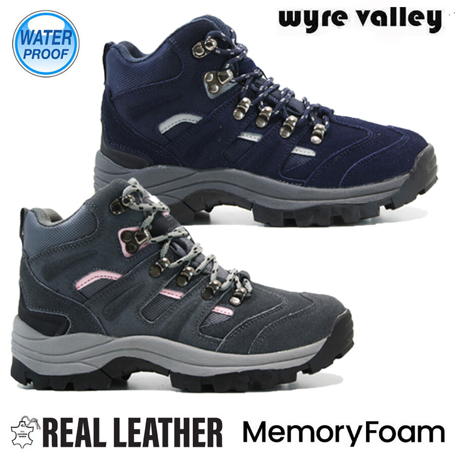 Memory Foam Walking Boots Trainers Womens LADIES WATERPROOF