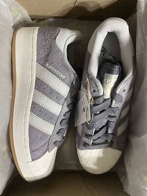 Adidas W Superstar XLG Sz 7.5/8/8.5/9/9.5 Sneakers/Shoes Trace Grey | eBay
