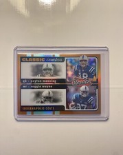 2022 Classics Peyton Manning Reggie Wayne Classic Combos GOLD /10 Colts
