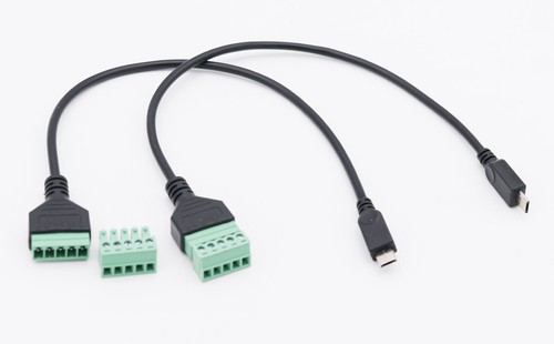 1pc Micro Male to 5 Pin Screw Connector with Shield Terminal Adapter Cable 30cm - Picture 11 of 12