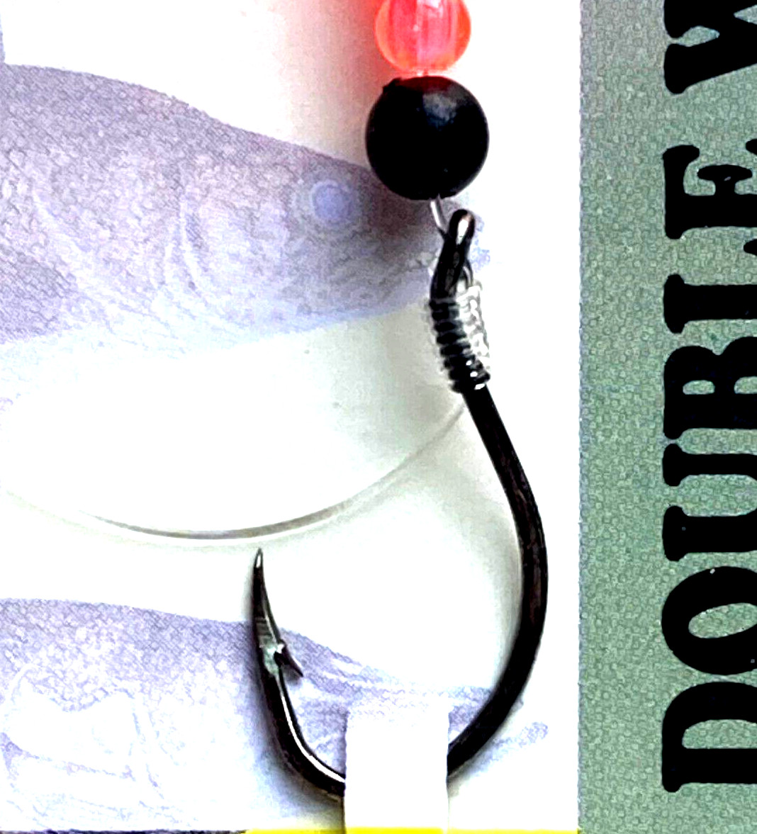 3 PACKS Mack's Lure Double Whammy Black Tiger Fluorescent Fire Orange Spin Lure