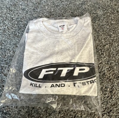 Brand New FTP F*ckthepopulation Kill And Destroy Tee Size Large Grey 
