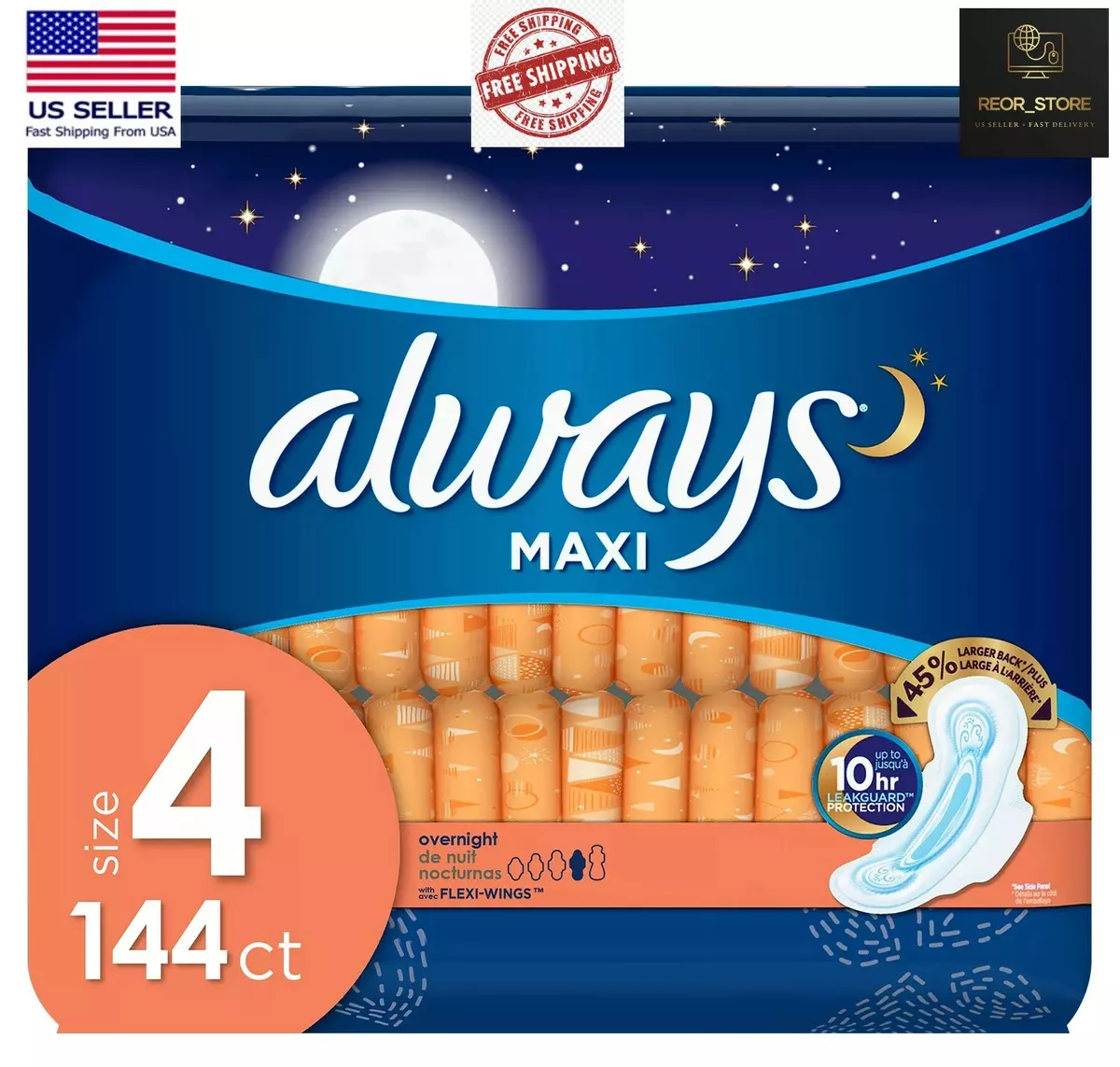 Maxi sale pads always