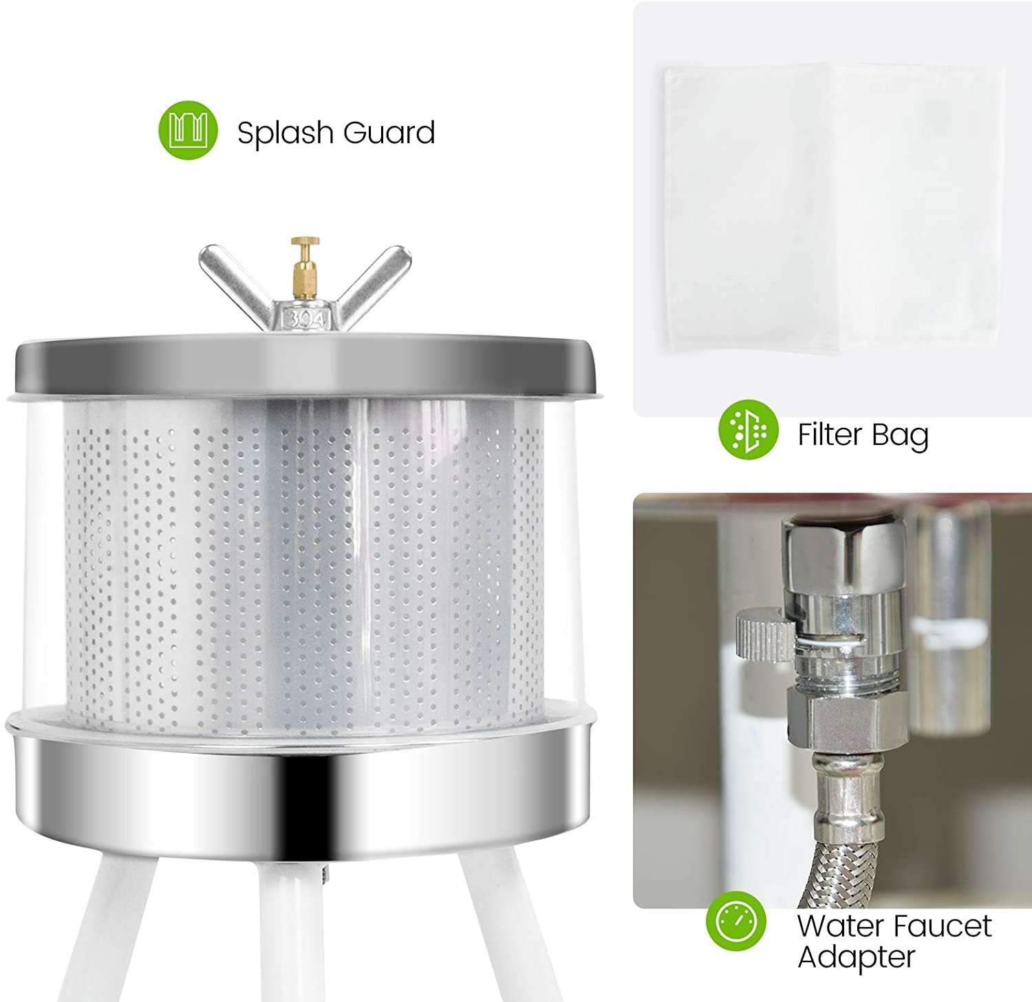 SQUEEZE master Hydraulic Fruit Wine Cider Tincture Herb Press Mini 1