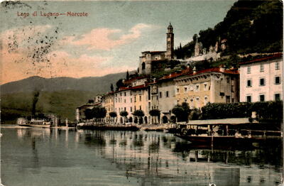 Lago di Lugano-Morcote, E. Goetz, Luzern, Ticino, Postcard