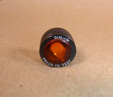 Dialight 804-0333-500 Press-To-Test Amber Panel Mount Indicator Cap 1/2"-28