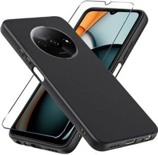 For Xiaomi Redmi A3 A3X Case, Slim Gel Phone Cover & Glass Screen Protector