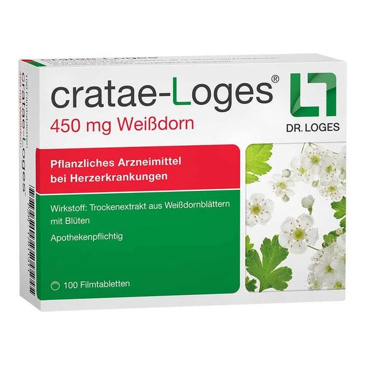 DR. LOGES cratae-Loges 450 mg Weißdorn Filmtabletten · 100 St · PZN 17611311