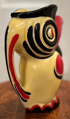 Rare 1930s Ditmar Urbach Erphila Czech Pottery Hand-Painted Toucan