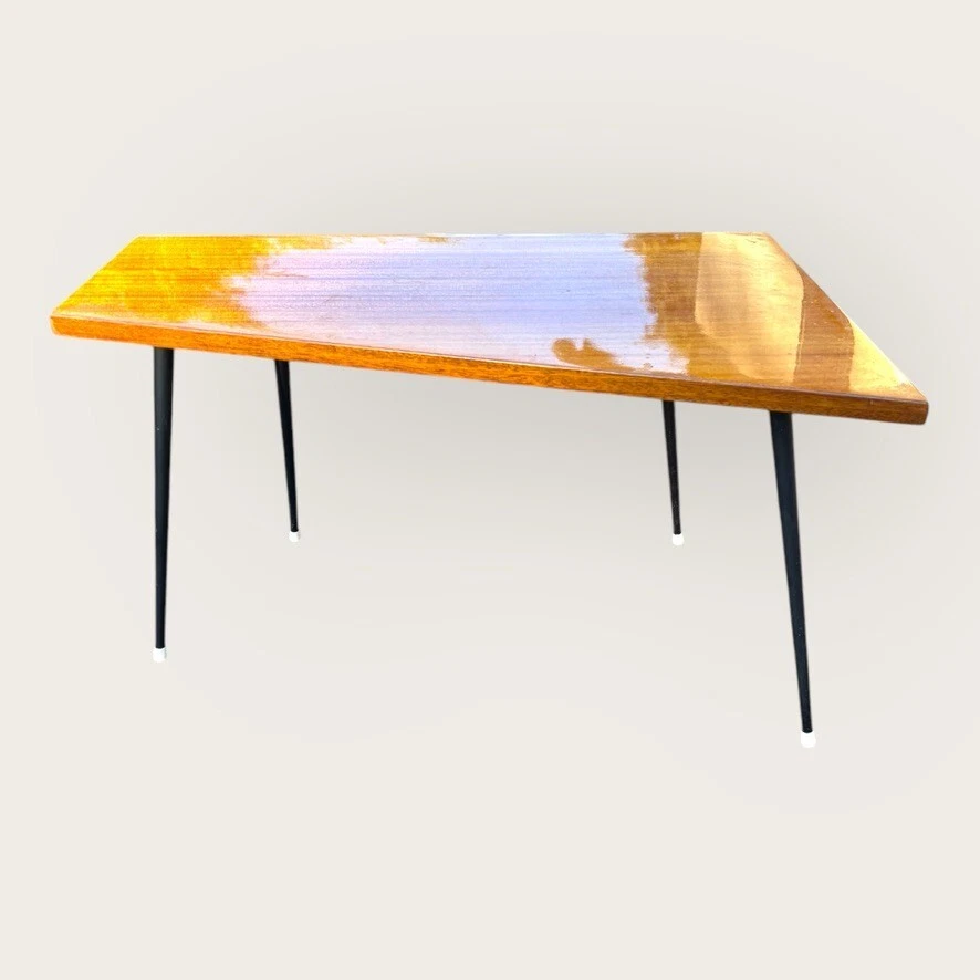 Table Basse vintage formica France vintage 1950/60 - Photo 2/4