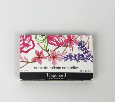 Fragonard Eau de Toilette Samples 10 x 2ml Glass Vials