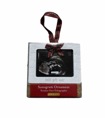 NWT Kate Milo Sonogram Christmas Ornament Pregnancy