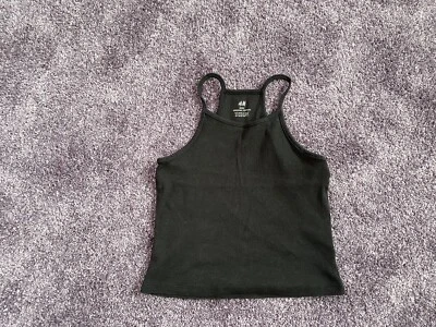 H&M +++ Top Gr. 146 in Schwarz +++ organic cotton ++ KLASSE - Bild 1 von 2
