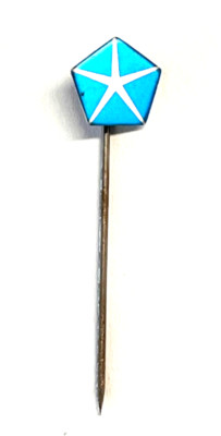 Chrysler 12 mm Pentastar Logo 70er Jahre Anstecknadel (H31)