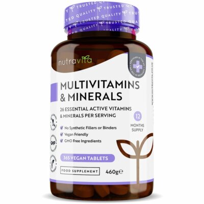 Multivitamine & Mineralstoffe A-Z Men & Women 365 vegane Tabletten - 100% NRV One A Day