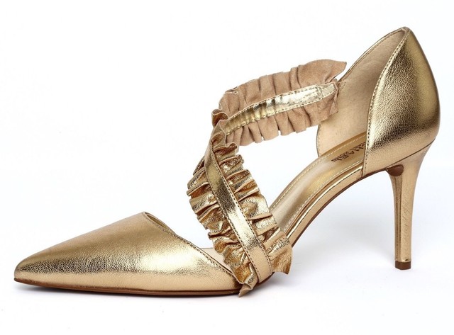 michael kors high heels gold
