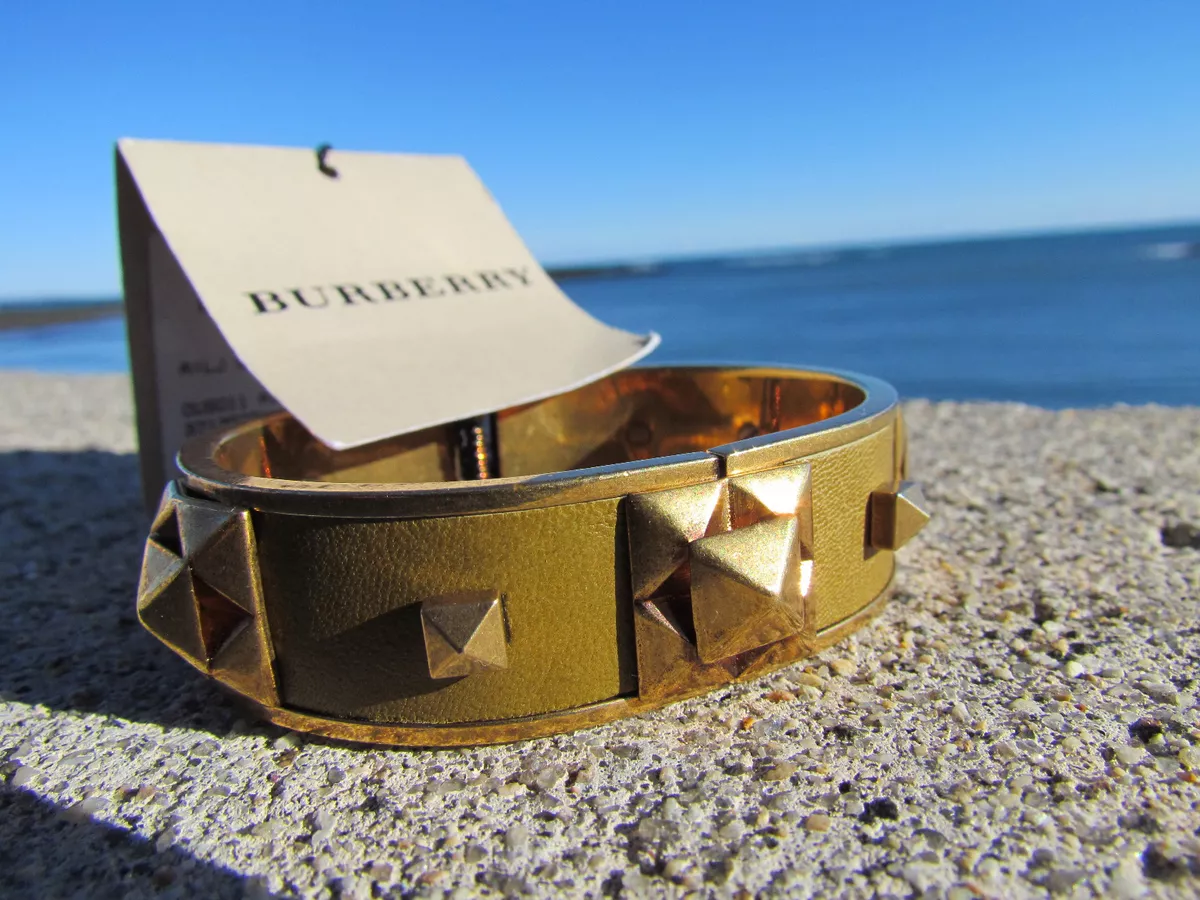 Leather bracelet Burberry Brown in Leather - 21457391