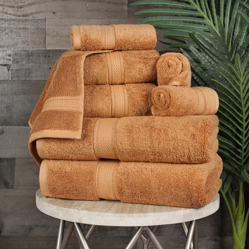 800 GSM Egyptian Cotton Pile 8 Piece Towel Set Soft Plush Heavyweight Towels