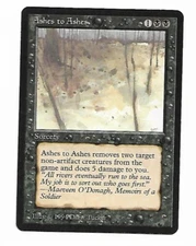 Magic the Gathering ~ MTG ~ 1x Ashes to Ashes ~  M/NM ~ THE DARK