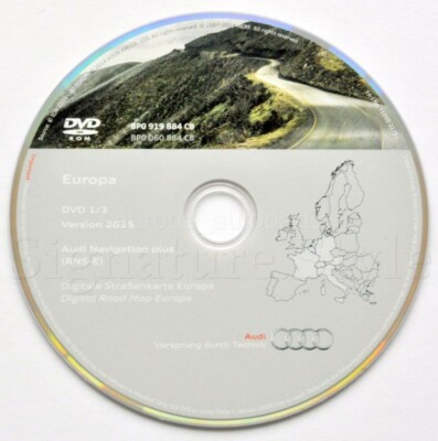 Audi A3 A4 A6 TT R8 RNS-E navigation DVD 2015/2016 Germany Italy France Benelux