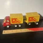 Tonka Truck Van & Pup Tandem Trailer 996 Toy