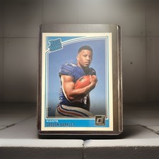 2018 Panini Donruss Rated Rookie Saquon Barkley #306 Giants NFL Football Card. rookie card picture