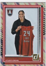 2025 PANINI Donruss WNBA #64 BRIONNA JONES   Silver LASER Holo FOIL-ATLANTA