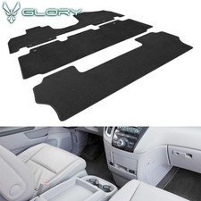 Fits 11-17 Honda Odyssey Car Floor Mats Black Nylon Carpet Front Rear Liner 3pc