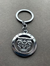 Jaguar Keyring. Growler. all Metal. Double-sided, chromed, see-through. New.