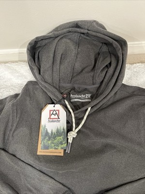 Avalanche Outdoor Supply Co. L Grey Performance Sweatshirt Hoodie Super Soft