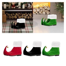 1 Pair of Elf Shoes Funny for Adults Women Men for Christmas Decorations Parties