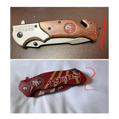 NFL Football 49ers San Francisco Spring Assisted Open Pocket Knife Pick 1