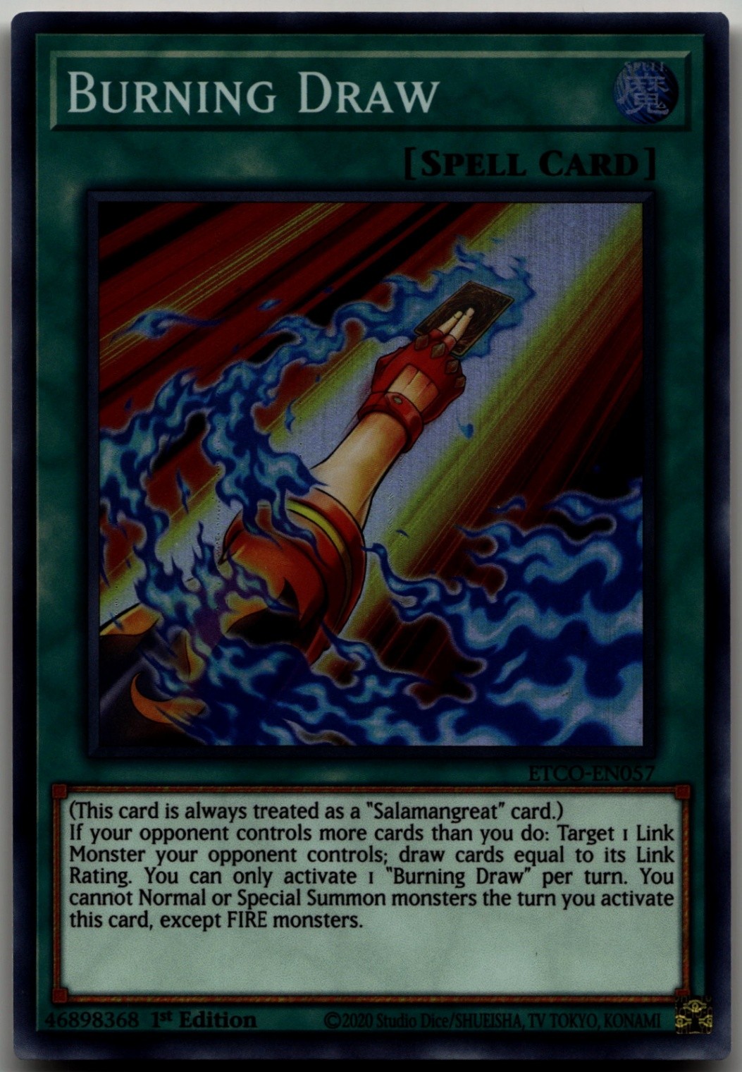 Burning Draw Super Rare Eternity Code ETCO-EN057 LP