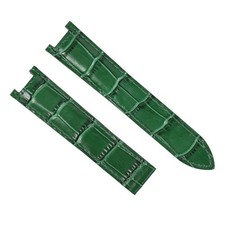 CINTURINO IN PELLE 20MM PER CARTIER PASHA 38MM 1032 1352 2113 VERDE ALTA QUALITÀ